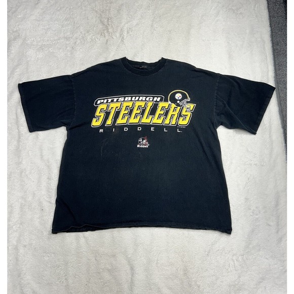 Vtg 1997 Pittsburgh Steelers Riddell T Shirt Men’s Boxy Size Large Single Stitch - Picture 1 of 6